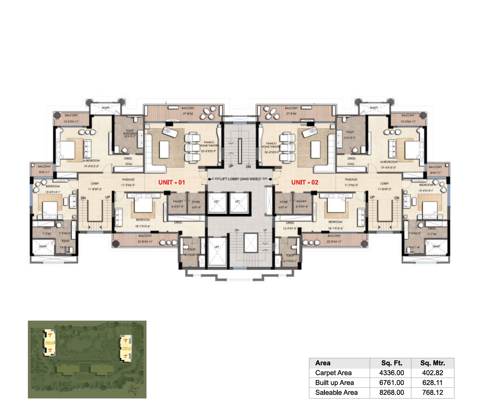 Omaxe Resort Floor Plan